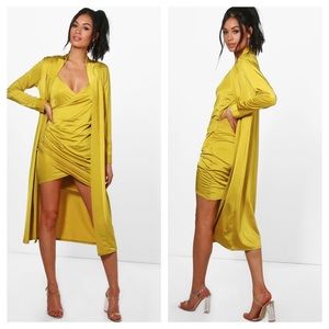 Isla Slinky Wrap Drape Dress & Duster Co-ord